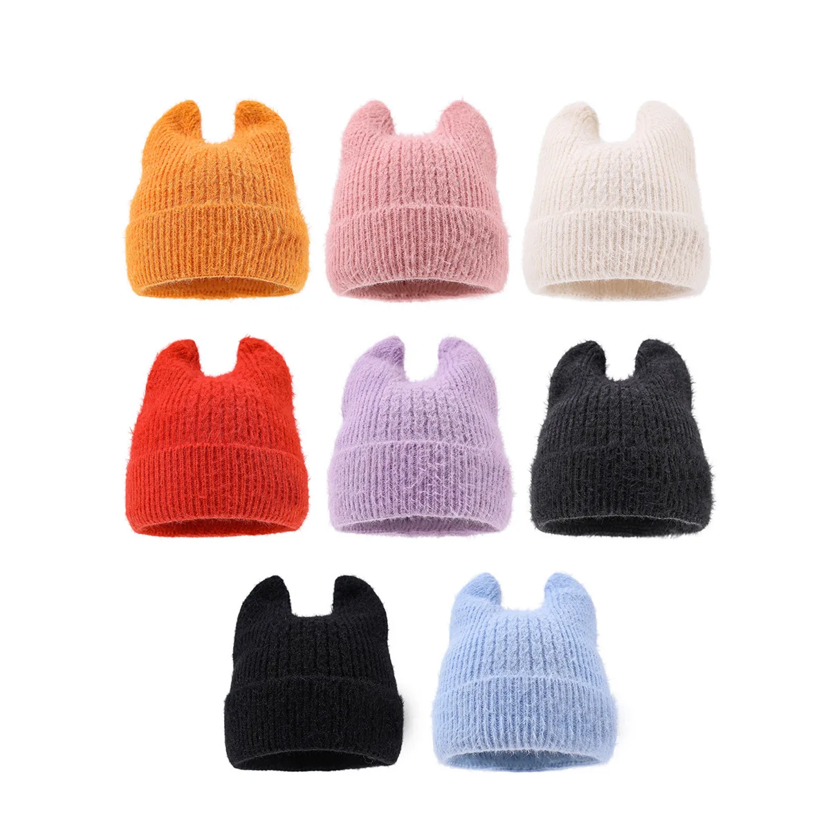New Model Women's Cute Keep Warmer Beanie Caps Men's Autumn And Winter Outdoor Ear Protection Casual Versatile Knitted Hats