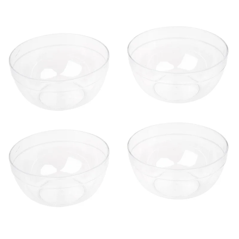 

Beauty Women 9Cm X 4.5Cm DIY Facial Clear Plastic Mask Bowl Mixer Holder 8Pcs