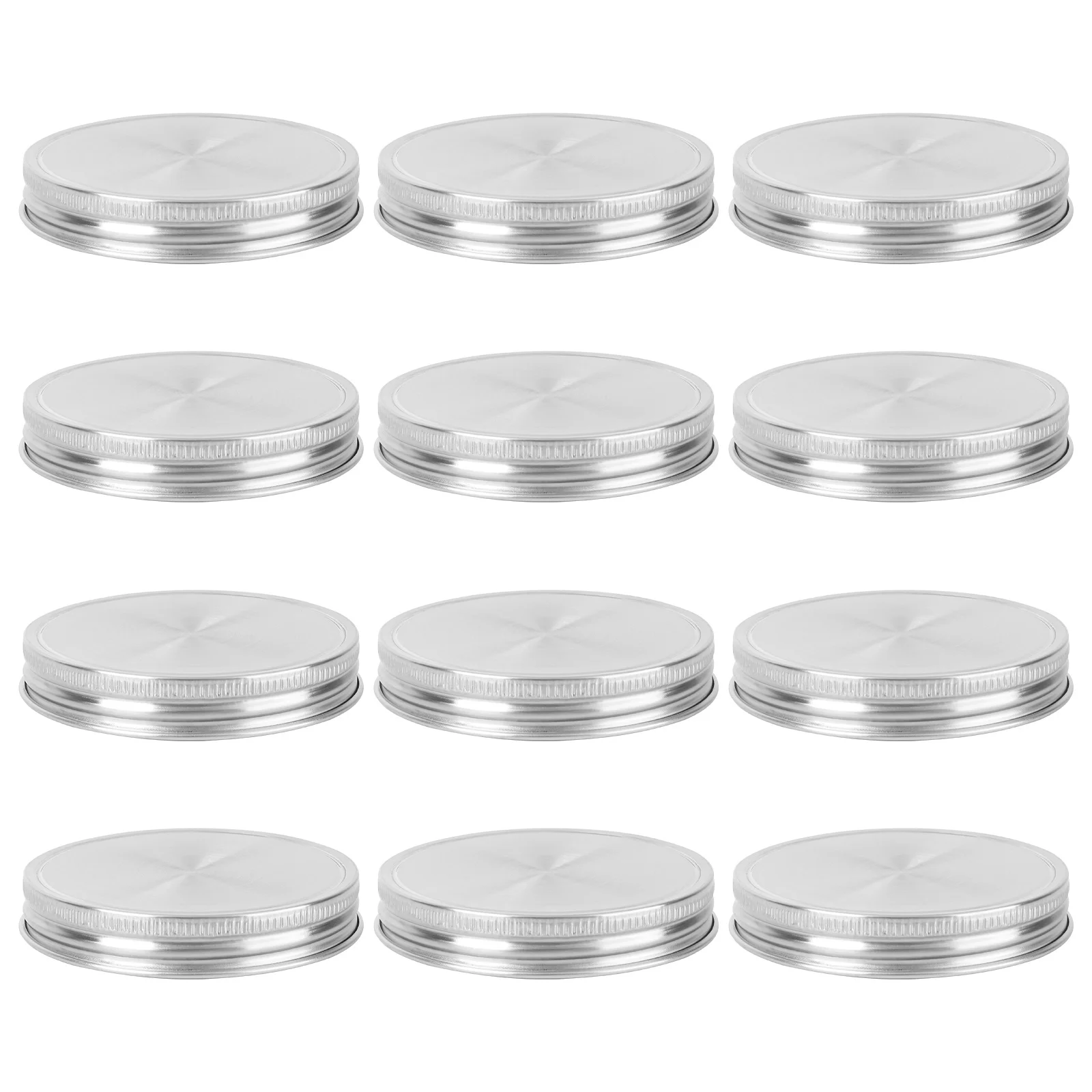 

12 шт. герметичные крышки для банок из нержавеющей стали, герметичные крышки для домашней кухни, крышка для банок из нержавеющей стали