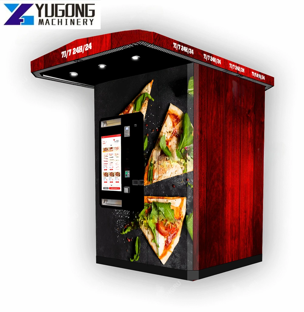 YG Pizza Atm Pune Vending Machine Singapore Cold Storage Food Inside Deck Automatic Pizza Maker Vend Machine