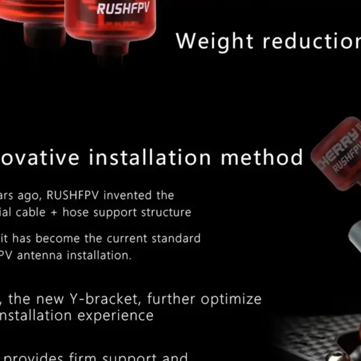 RUSHFPV Cherry 2 II 5.8G LDS 1.8dBi LHCP/RHCP FPV Antenna SMA IP EX MMCX for FPV Freestyle Analog Digital Drones