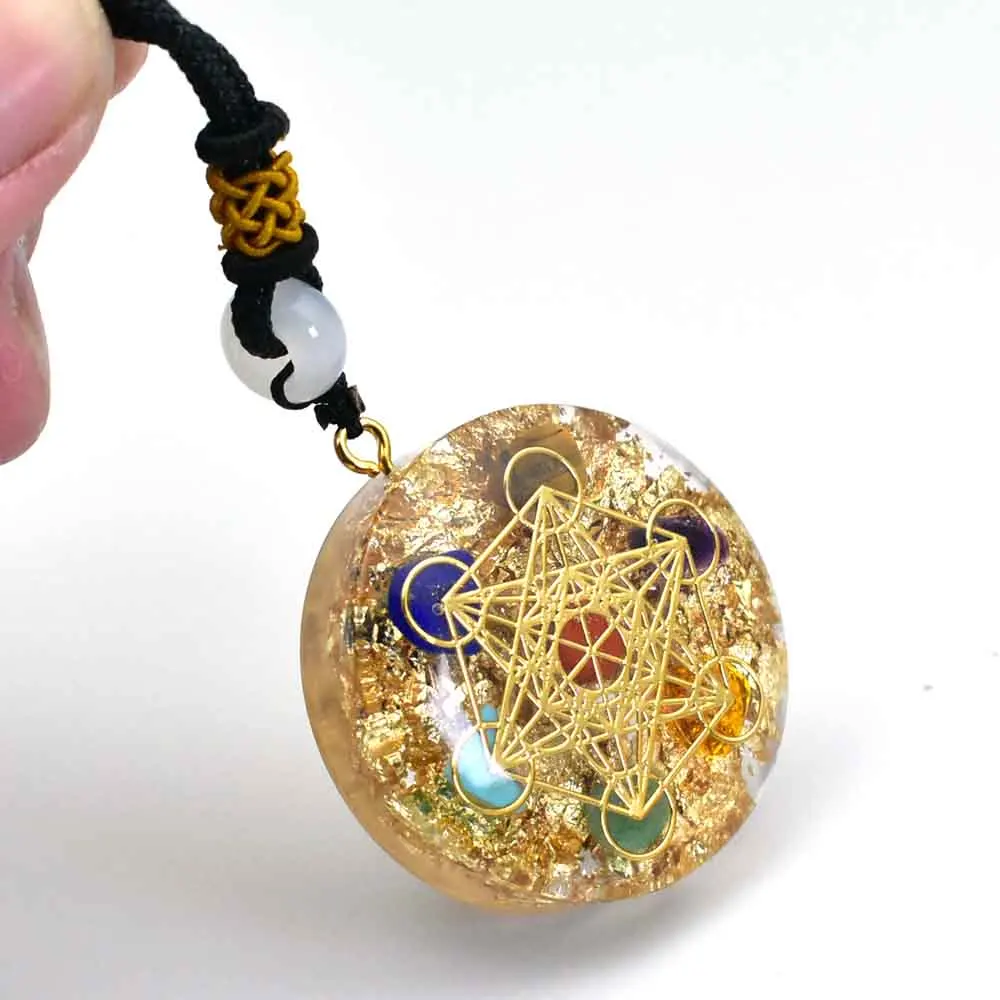 Crystals Energy Generator Orgone Pendant Necklace Healing Reiki Chakra Generato Gift 스모키쿼츠