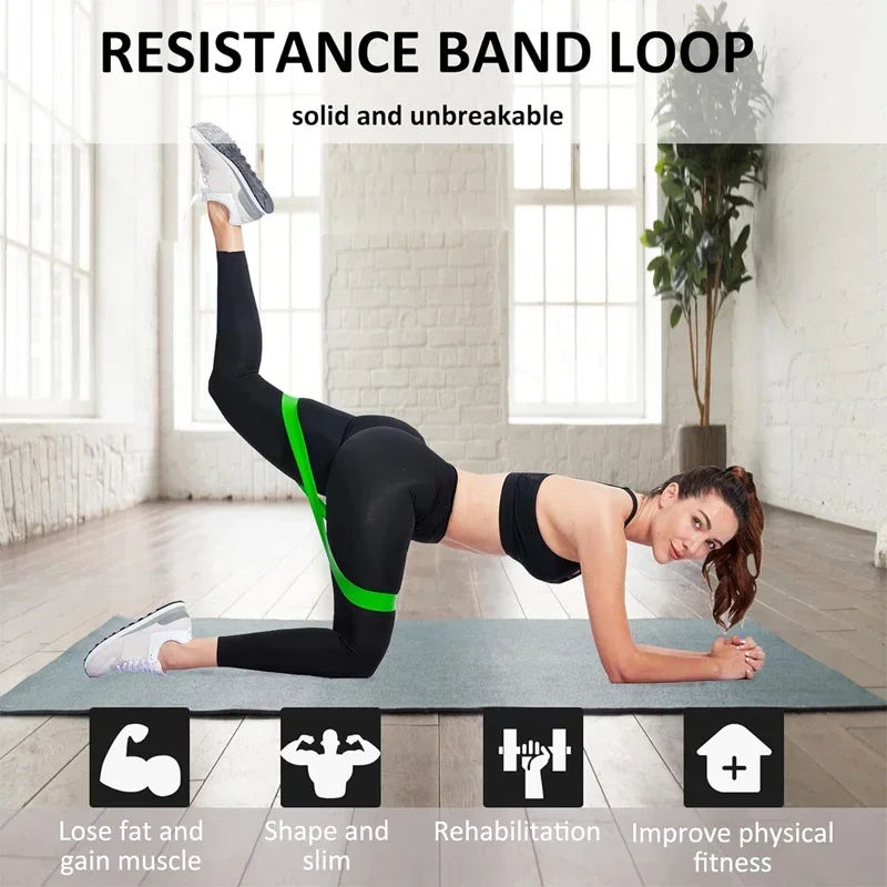 Resistance Loop Exercise Bands 10 pcs Super sale price Physical Therapy Yoga Elastic Bands for Stretching Strength Training