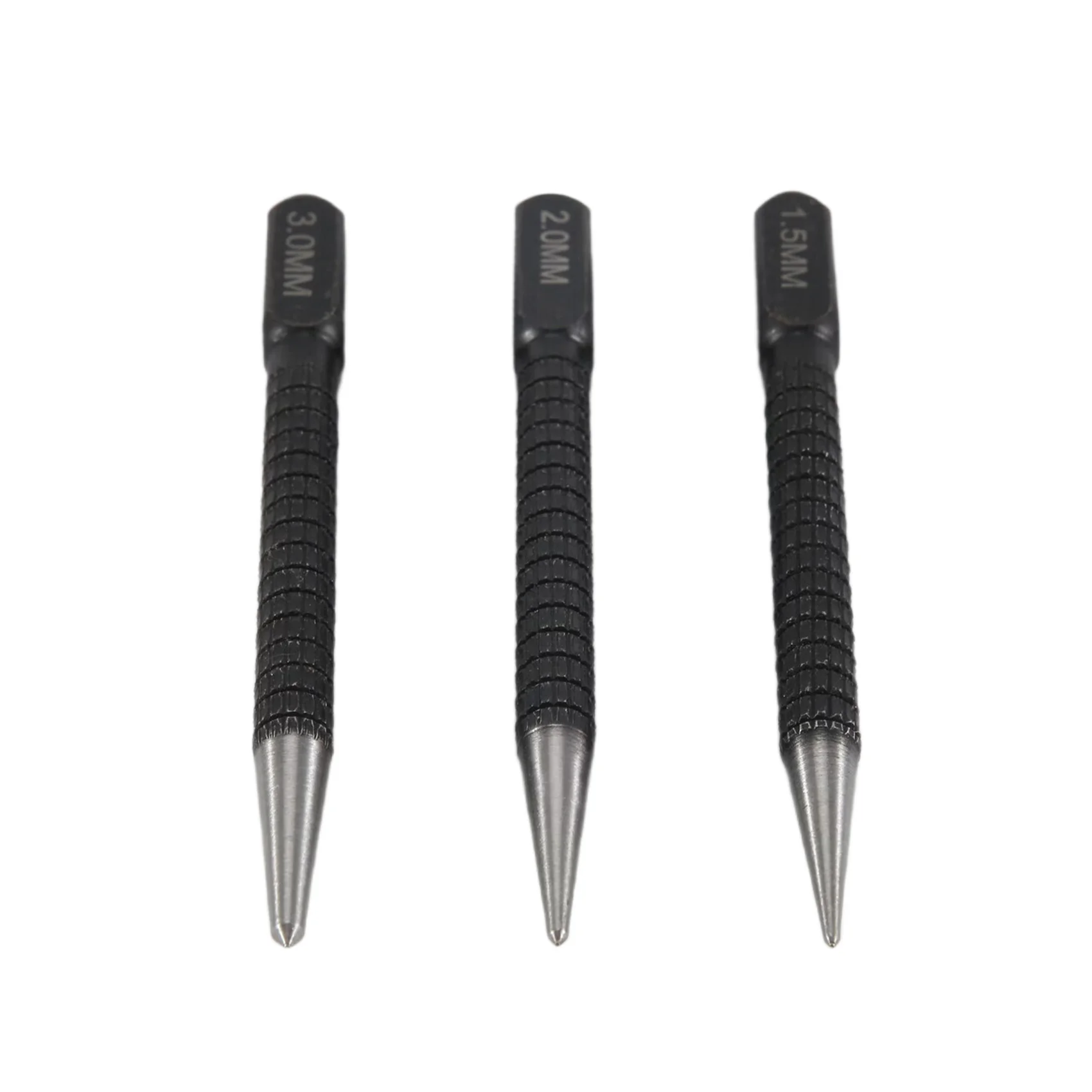 3Pcs High-Carbon Steel Center Punch Set 10Cm Non Slip Center Punch For Alloy Steel Metal Wood Marking Drilling Tool