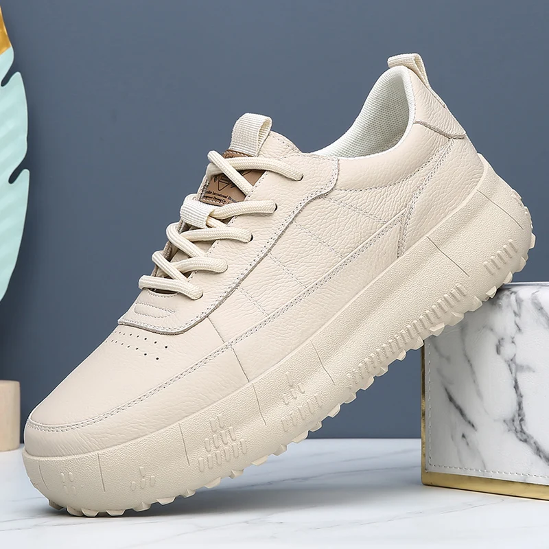 

Мужские белые массивные кроссовки осень 2024, дышащий минималистичный дизайн, приятный для студентов и популярный в Instagram