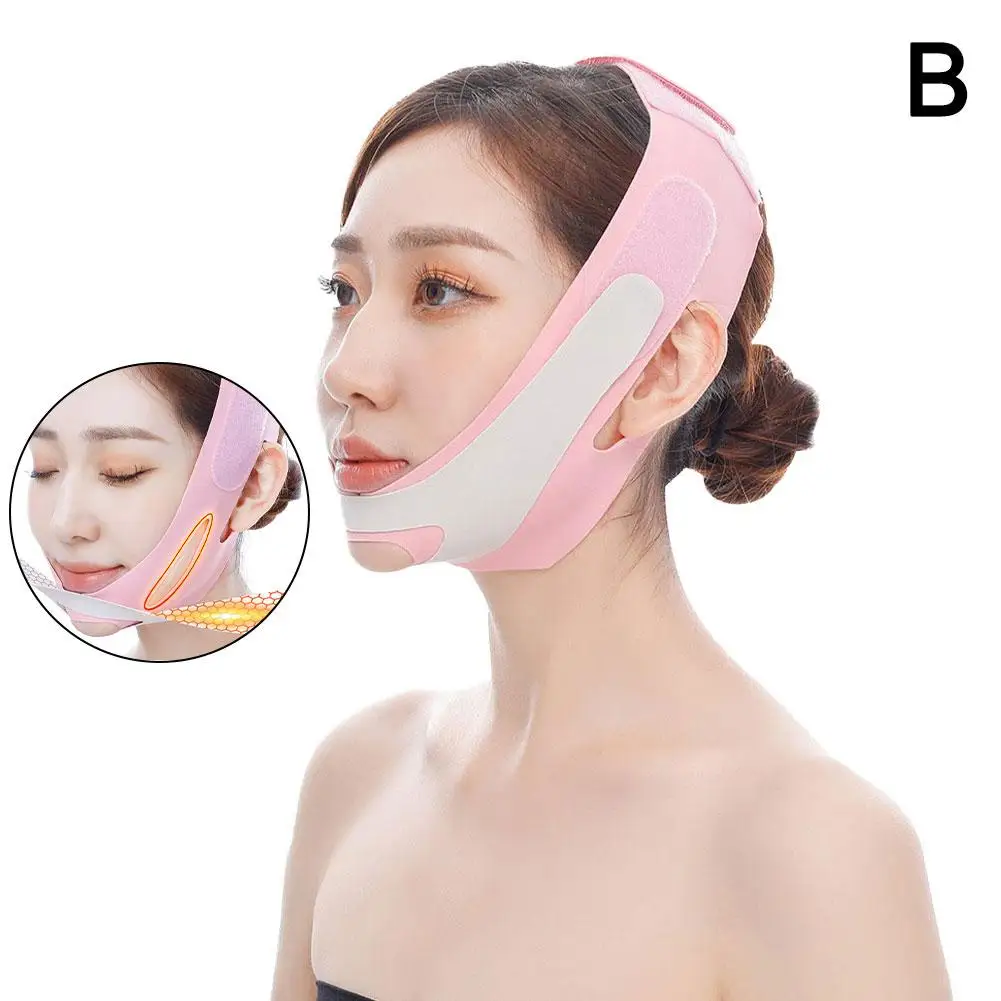 Chin Cheek Slim Bandage V Shaper หน้ากากยกกระชับหน้ากากกําจัดยก Anti-Wrinkle หน้ากาก Face Chin Sleeping Do X1P0