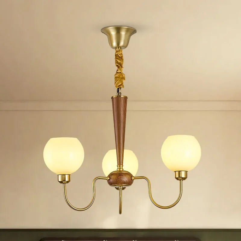 ALBERT Contemporary Pendent Lamp American Retro LED Living Room Restaurant Bedroom Study Villa Hotel Model Houses Chandelier