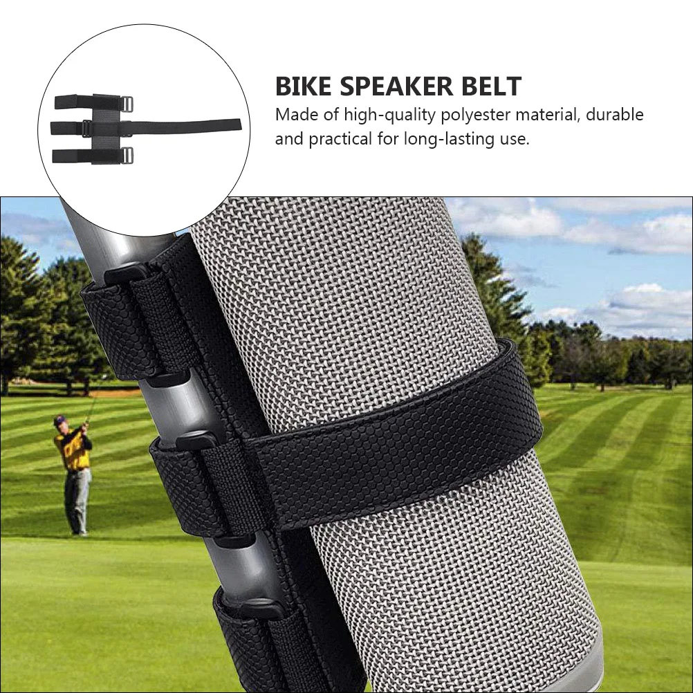 

Bike Speaker Mount Wireless Speaker Holder Strap Durable Polyester Easy Install No Tools Universal Fixing Belt For Cycling