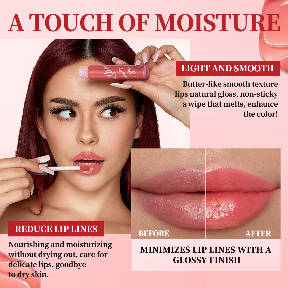 Qibest bordado casca & rasgo brilho labial + delineador labial fosco + nutritivo e hidratante manteiga brilho labial 3 peças conjunto