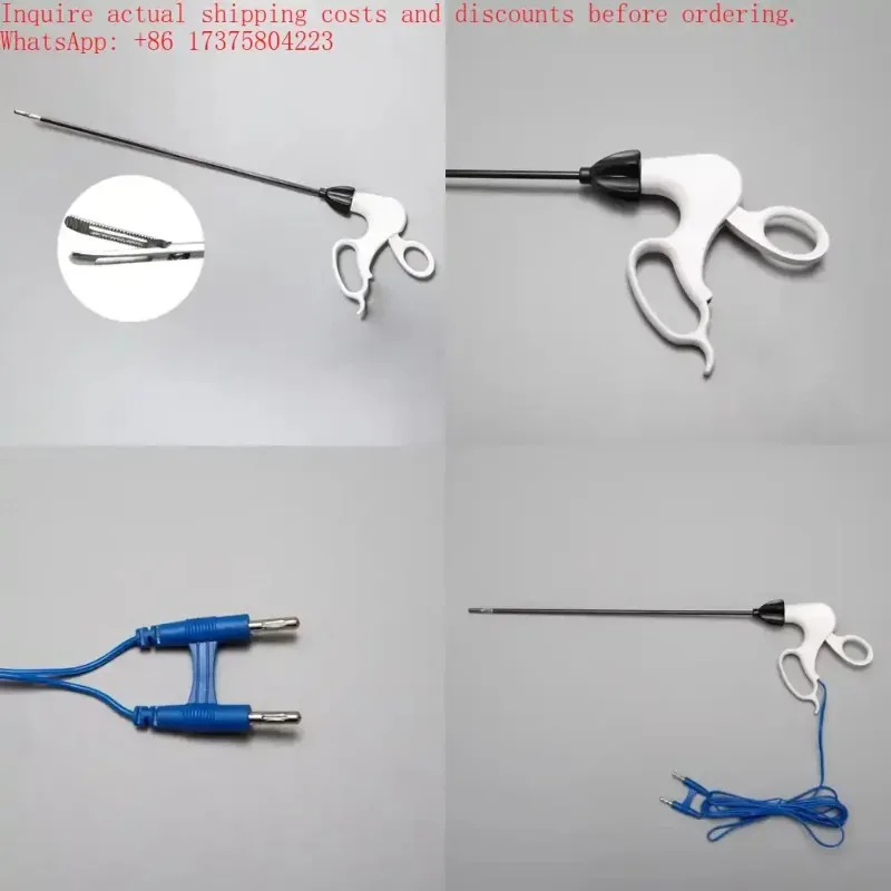 使い捨てストレートチップバイポーラ電極鉗子把持鉗子器具バイポーラ電極