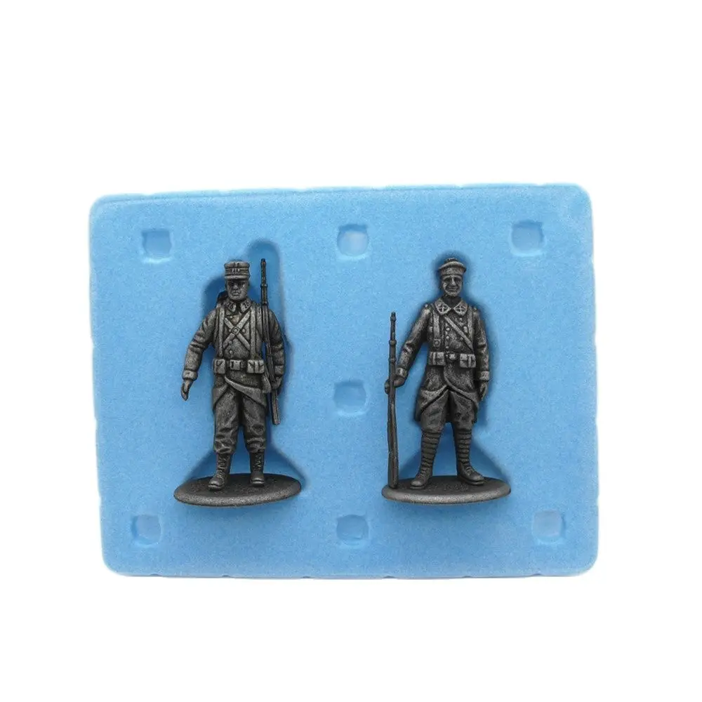 1/30 Scale Metal Soldier Action Figure Miniature Figurines Military World War One French Weapon Collection Model Boy Gift