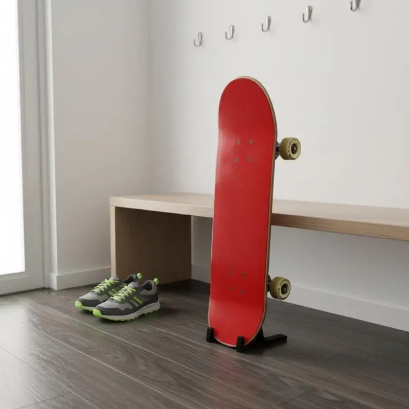 【L】1Pcs 3D Printed Vertical Fixed Skateboard Storage Base Suitable For Indoor Storage And Outdoor Skateboard Park Organization