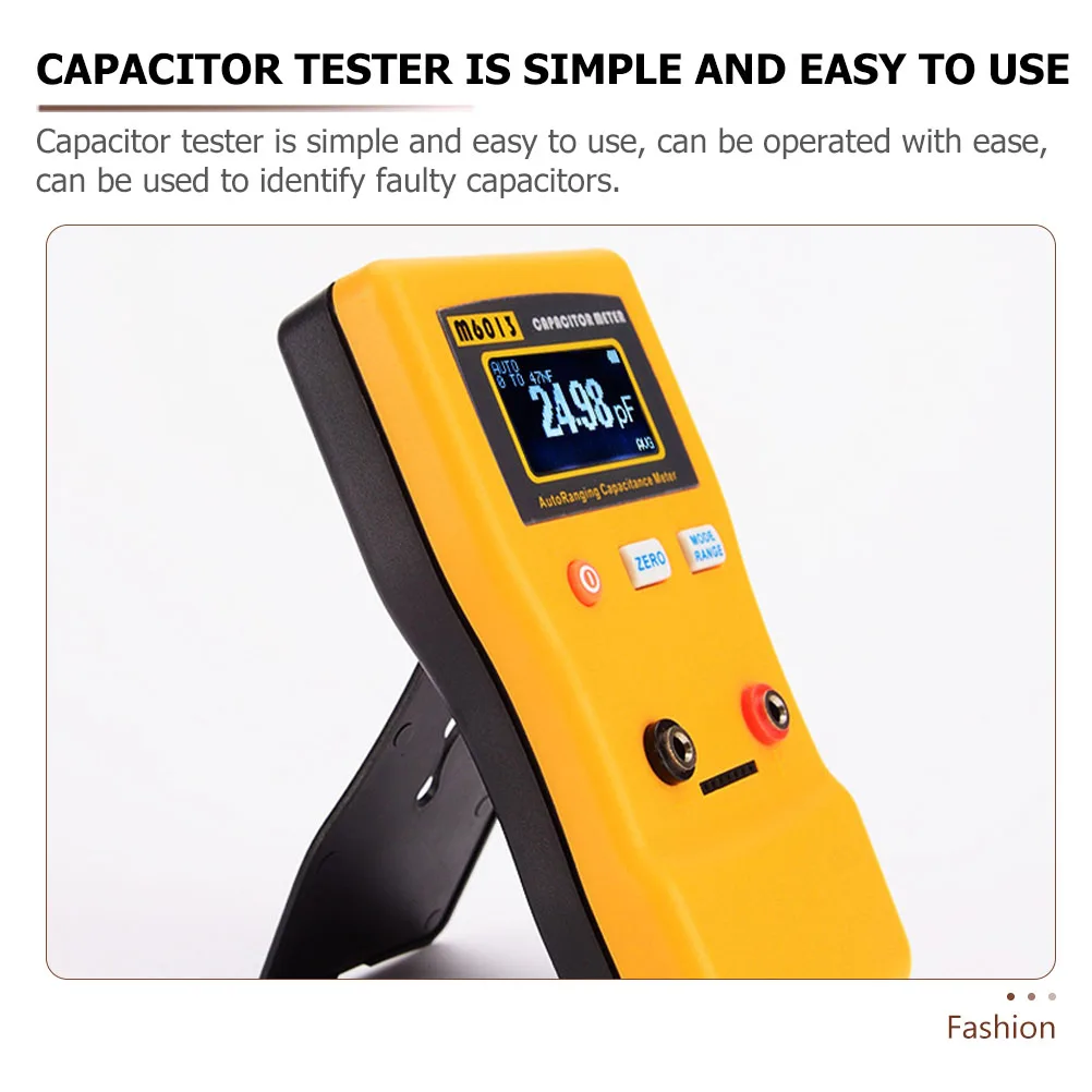 

1pcs s Digital Capacitor Tester High Precision Meter Portable Electronic Measurement Device Field Use Discharge Tool