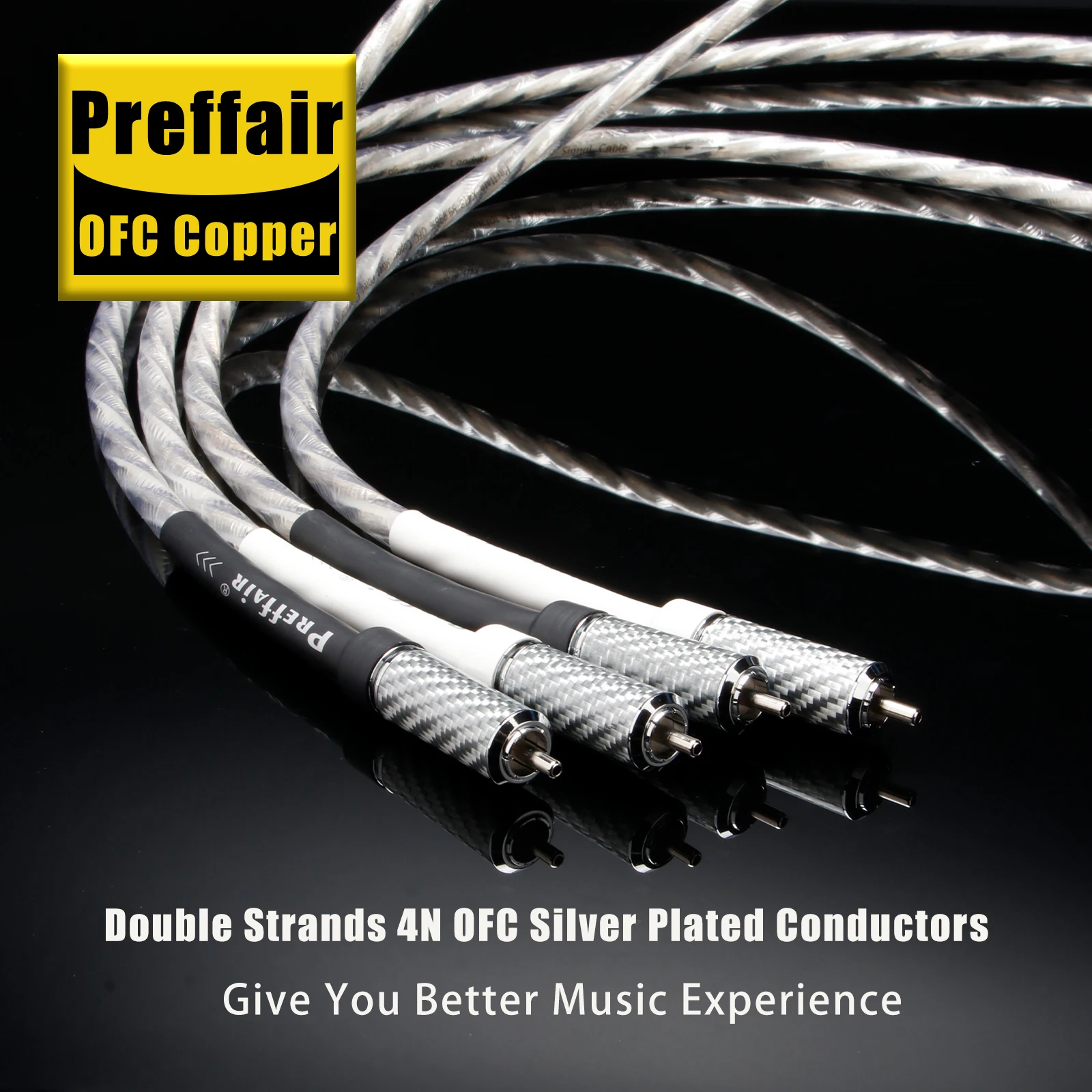 

Preffair X413R1720 OFC Медный Hi-Fi RCA-кабель Высококачественный усилитель компакт-дисков Interconnect 2RCA к 2RCA Мужской аудио Аналоговый соединительный кабель