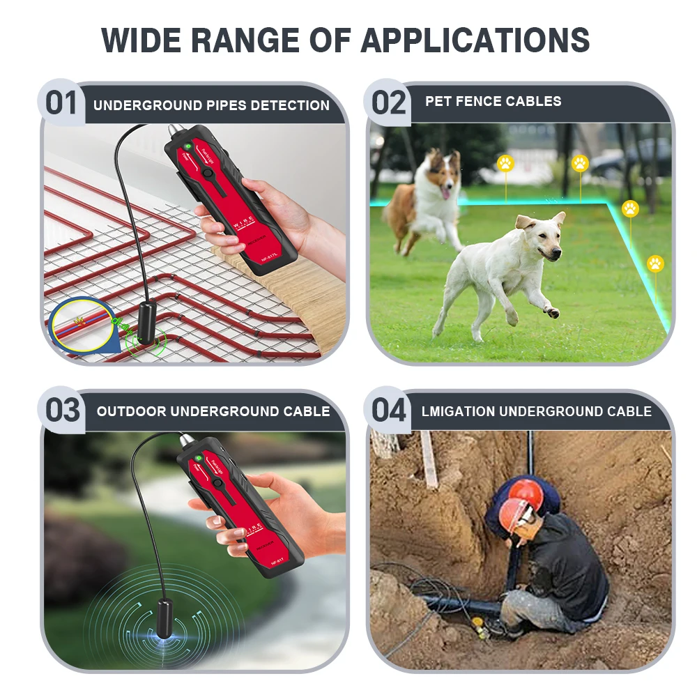 NOYAFA NF-817 Underground Wire Cable Tracer Finder Tracker Wall Floor Metal Pipe Line Circuit Locator Detector Tracker Tool - view 6