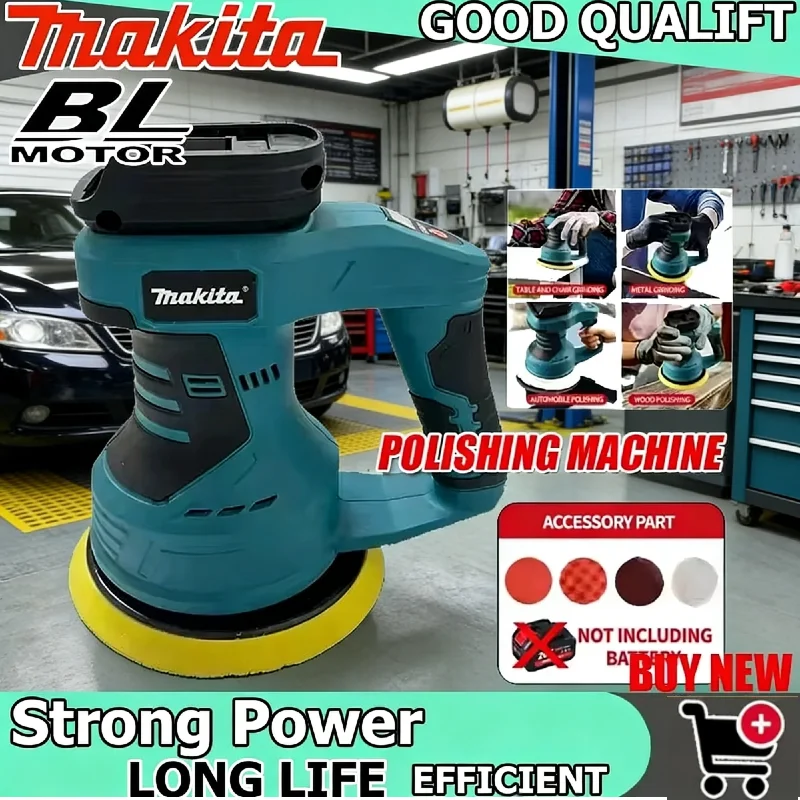 

Makita Cordless Car Polisher, Sealing & Glazing Tool, 18V ,Rechargeable Electric Polishing Machine, Auto Waxing & Sanding