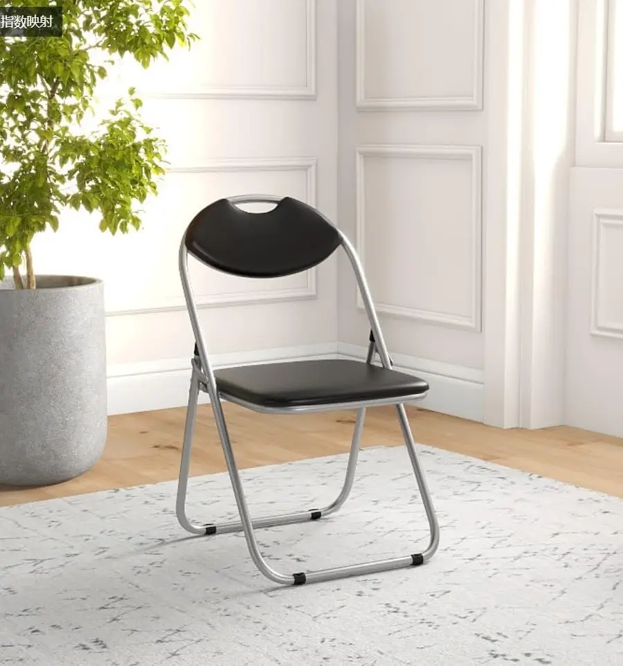 

Folding Chairs 2 Pack, Foldable Chairs With Padded Seats & Back, Carrying Handle, Portable Commercial Seat, Metal Party Chairs