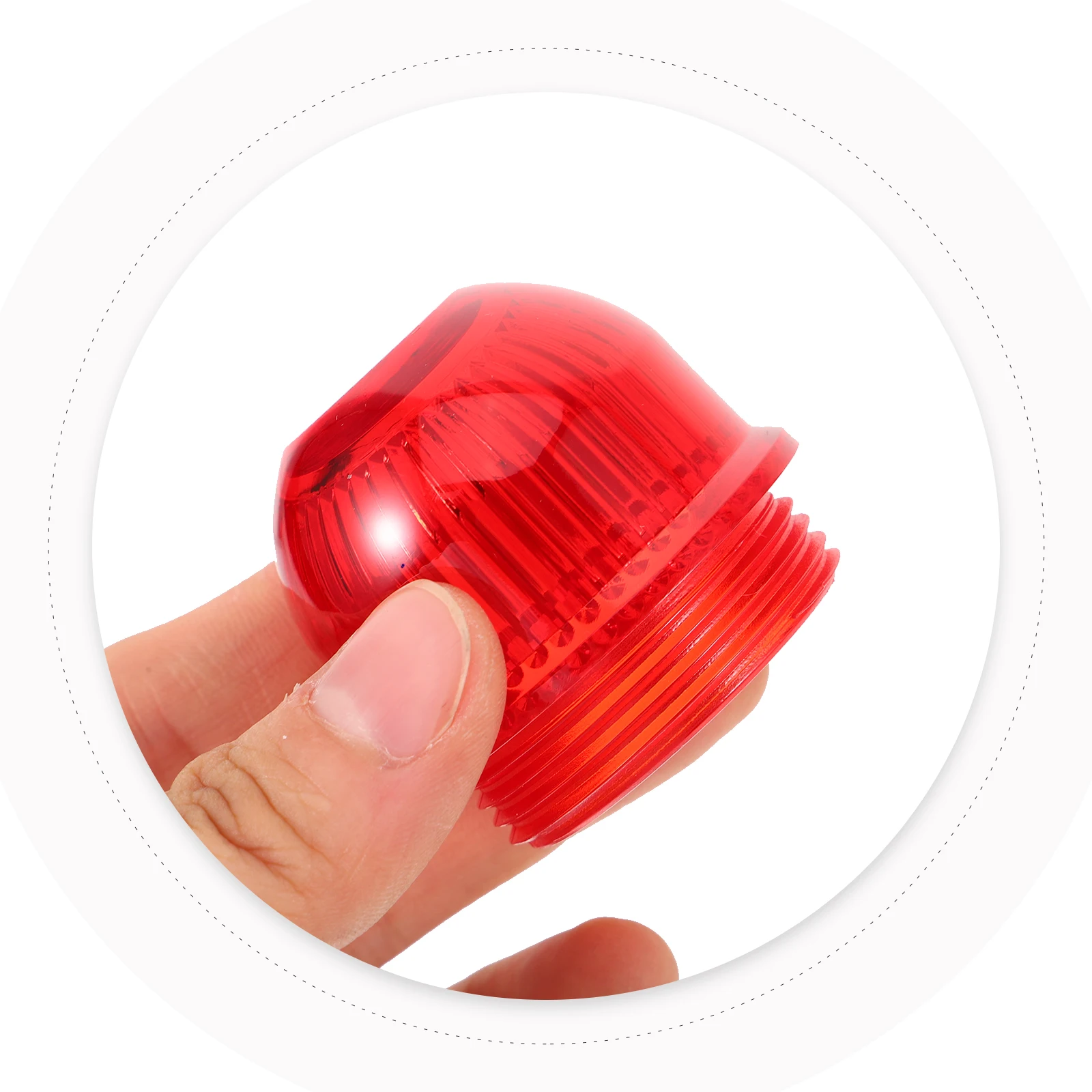 

Plastic Warning Shell Replacement Part Waterproof Reliable Signal Light Cover Easy Installation Round Warning Lamp Cover