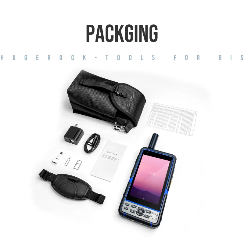 HUGEROCK-Lecteur portable Android, G60N, 3 ans, Mtk 500 nit, 9000mAh, Dron Con, TerlaunGnss, GPS Finder, Pda, Terminal, Lf, Rfid