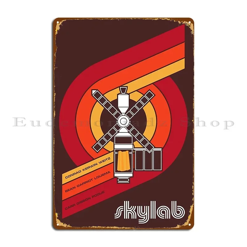 Skylab большой принт металлический знак плакат дизайн украшения гараж гостиная гостиная жестяная вывеска плакат