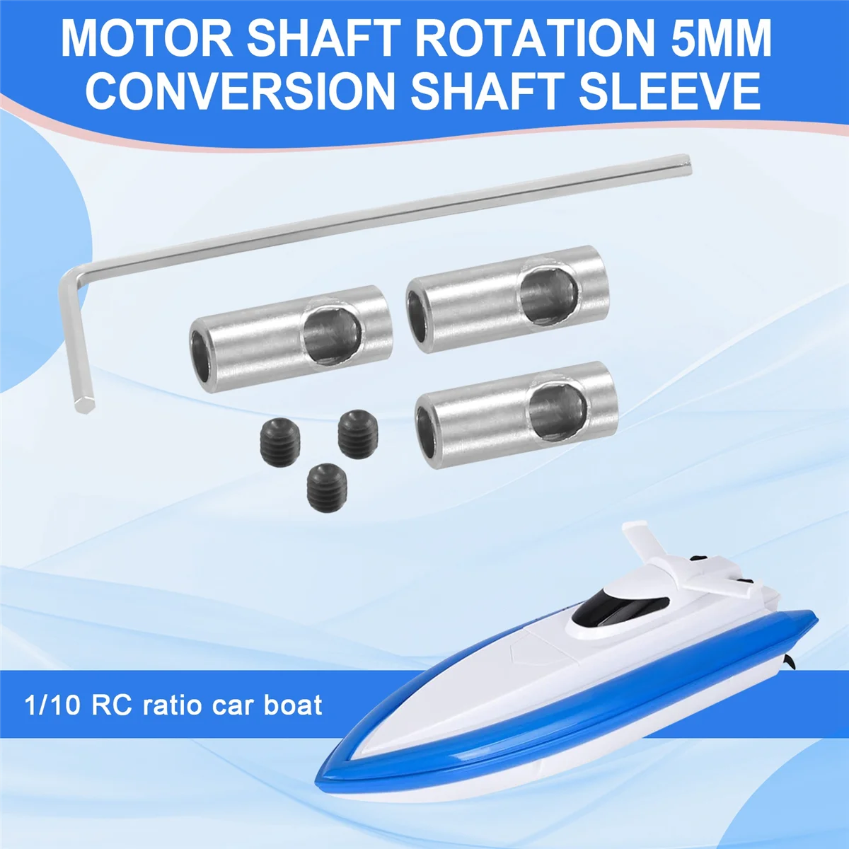 3 шт. ось двигателя от 3,17 до 5 мм, переходная втулка переключения вала для радиоуправляемой модели автомобиля, лодки, самолета 3650 550 540, двигателя