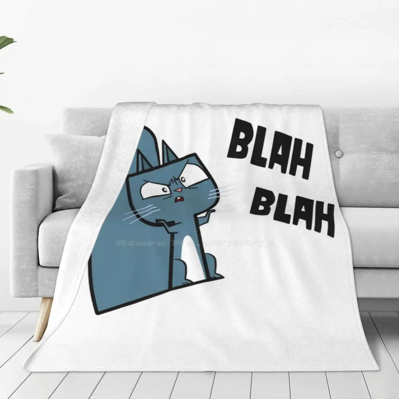 Td Squirrel-Blah Blah Low Price New Print Novelty Fashion Soft Warm Blanket Blah Blah Blah Total Drama Squirrel Squirrel Total