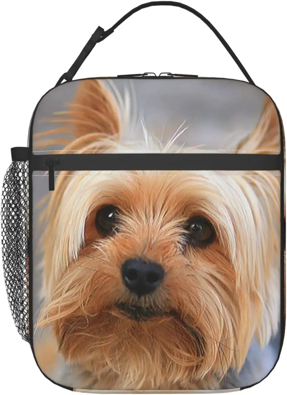 Yorkshire Terrier Dog Lunch Bag For Women Men Reusable Lunch Box For Office Work School Picnic Beach