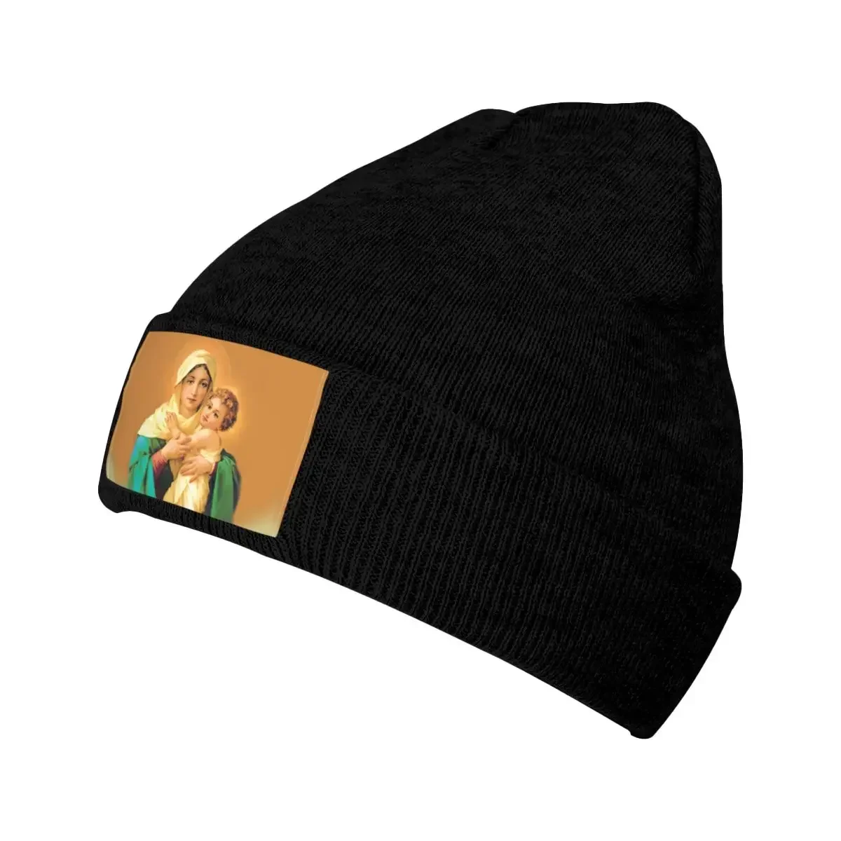 Our Lady Of Schoenstatt Skullies Beanies Caps Unisex Winter Warm Knitted Hat Street Adult Virgin Mary Catholic Saint Bonnet Hats