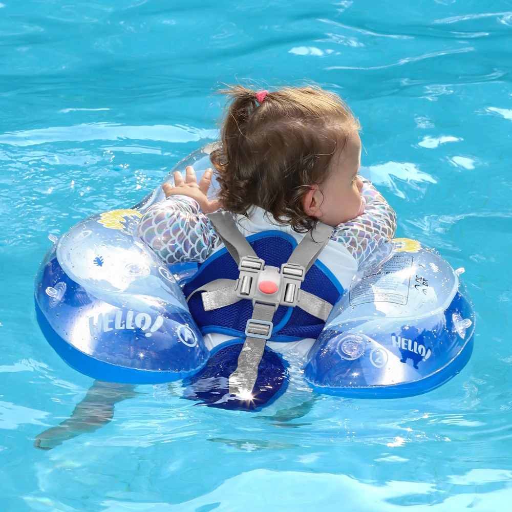 Swimbobo New Upgrade Kids Inflatable Baby Floating Water Toy Swimming Floats Trainer Child Swim Pool Ring PVC Children Float