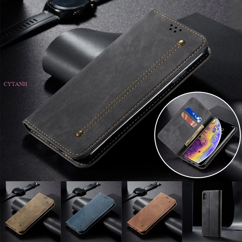 Jeans Texture Denim Pattern Leather Wallet Flip Case For Motorola Edge 50 Fusion For Motorola Edge 50 Pro 5G Book Coque