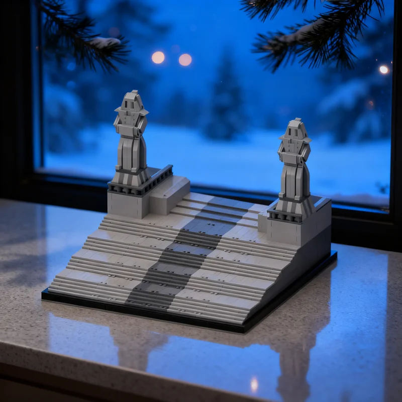 

2078pcs MOC Coruscant temple stairs Star Battle Model Building toys blocks Christmas gifts Architecture Assemble creative idea