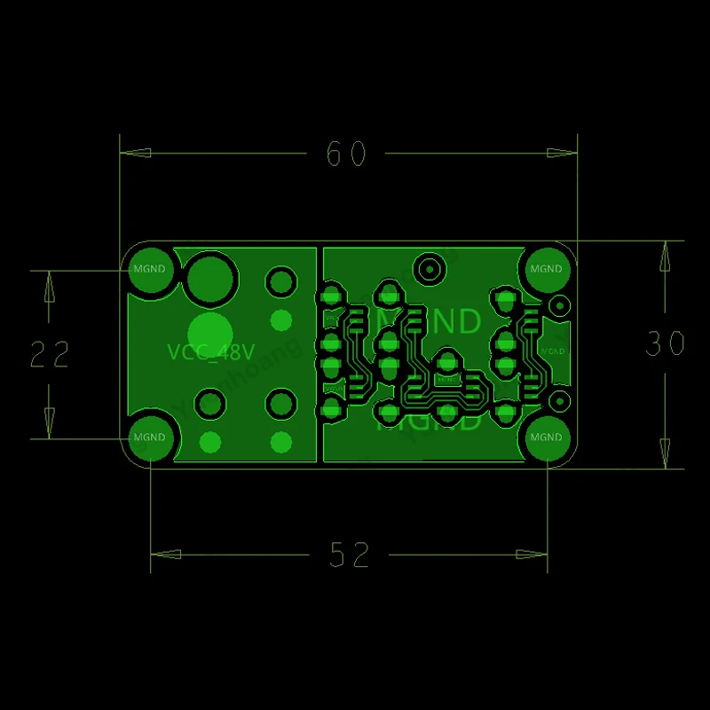 48V Power Distribution Board XT60 to 3 Way XT30 High-Current PDB Module Multiple Ports DIY Accessories for RC Drone/Robot 5