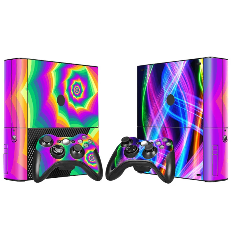 Dropshipping adesivos de pele de material de vinil protetor para adesivos de Xbox 360 E
