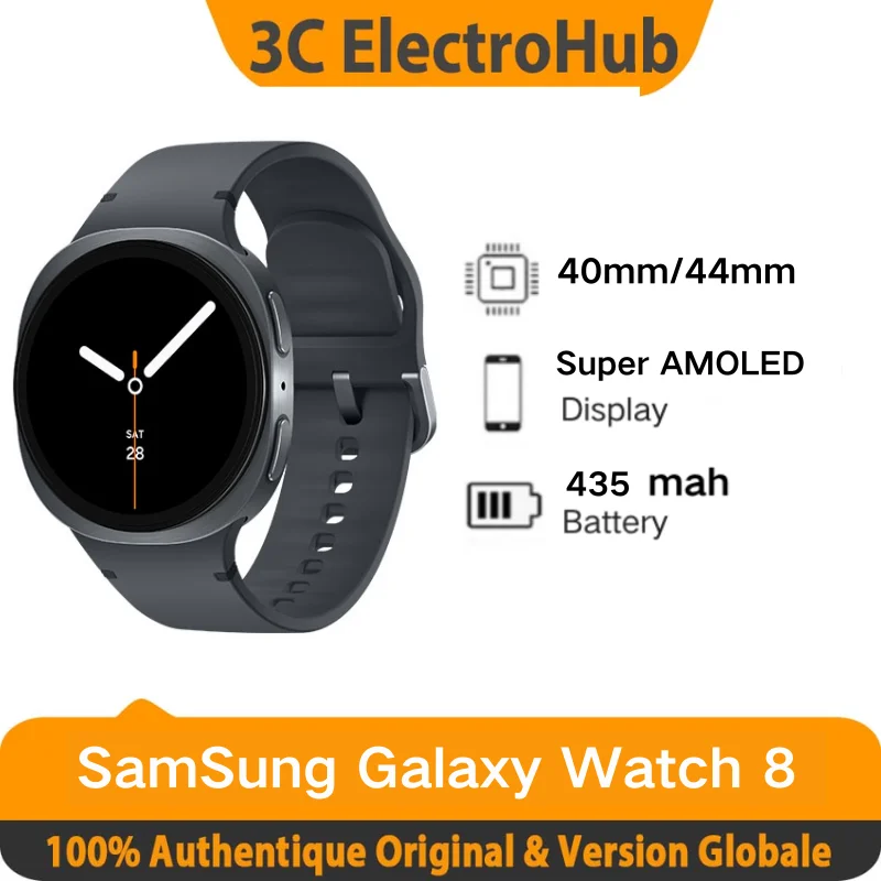 Immagine di Samsung Galaxy Watch 8, Super AMOLED, 1.5 Inches, 2 + 32G, 435 mAh, smartwatch Bluetooth / LTE