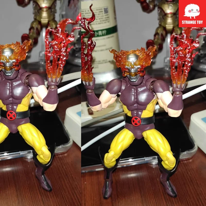 

For Marvel Action Figure Hellfire Logan Brown Suit From Ct Factory Ko Version Of The Comic Book Edition Hellfire Wolverine Gift