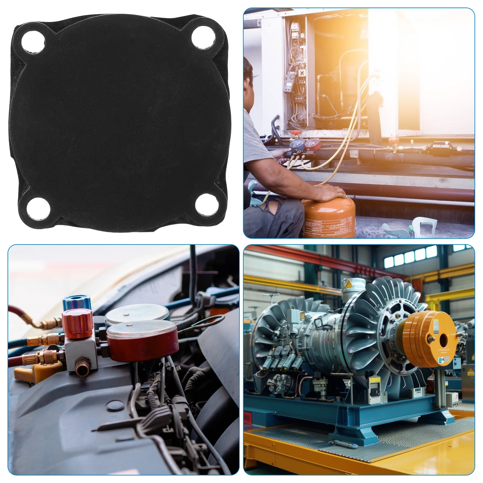 

4pcs Rubber Gaskets For Air Compressor Cylinder Pad Cushion Sealing Parts Universal Washer Replacement Kit High