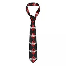 Slipknots Neckties Men's Customized Silk Heavy Metal Rock Music Gift Neck Tie for Office