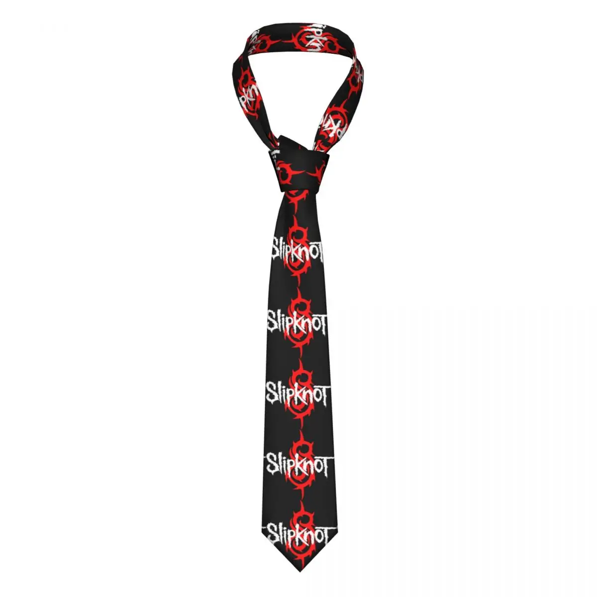 Slipknots Neckties Men's Customized Silk Heavy Metal Rock Music Gift Neck Tie for Office