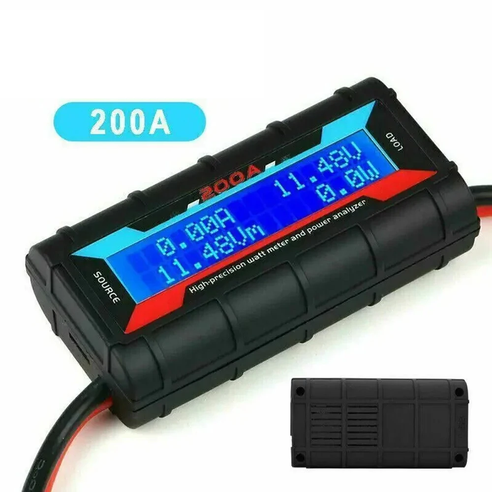 LCD 200A 60V Digital Wireless Battery Tester Watt Meter Power Volt Amp Monitor Analyzer for RC model airplane Battery  Analyser