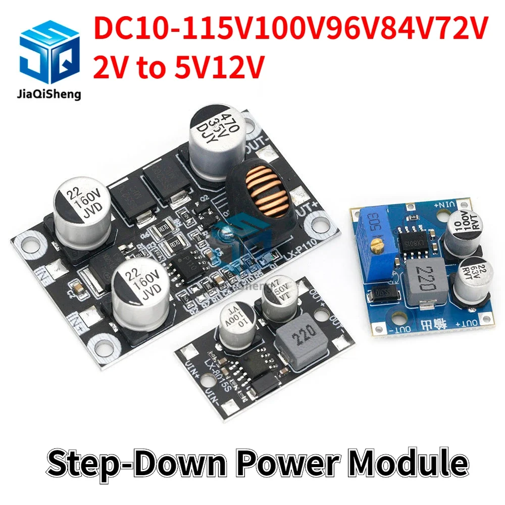 DC-DC Step Down Module Power Supply Buck Converter Non-isolated Stabilizer 9V 12V 24V 36V 48V 72V 110V to 5V 9V 12V 24V