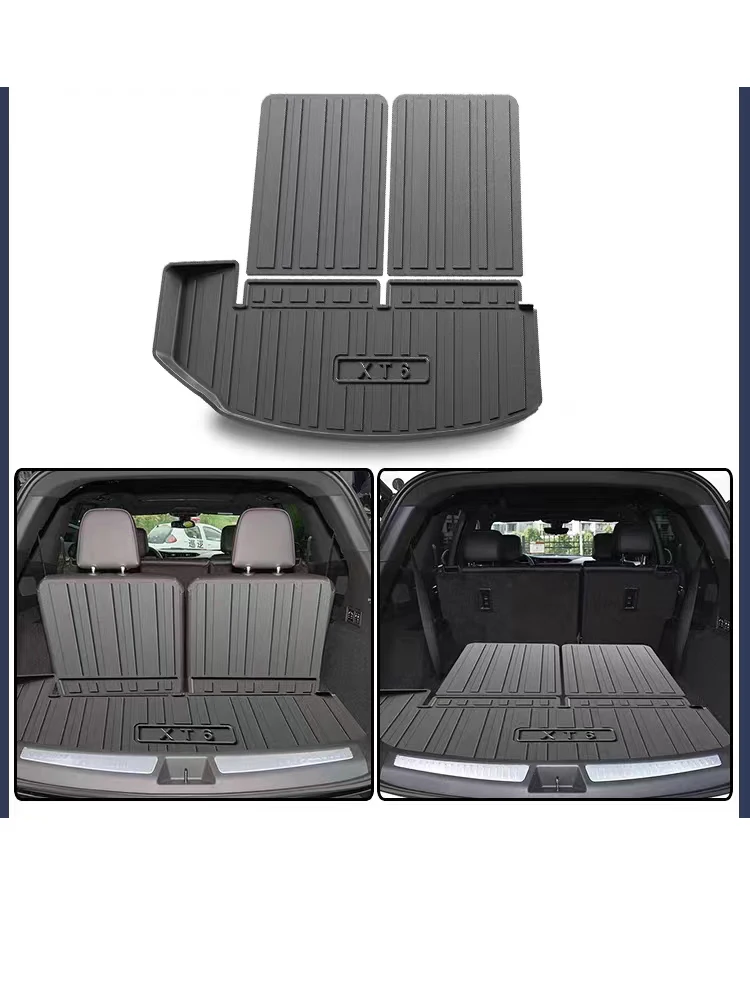 

For Cadillac XT6 (NX26) 2020-2023 Car Cargo Liner box Mat TPE Anti-slip Trunk Mat Trunk Tray Carpet Interior Accessories