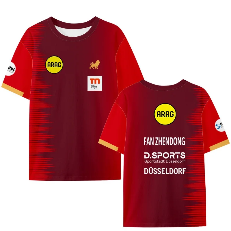 Fan-Tischtennis-Trikot für Herren, Kurzarm-T-Shirt, Sport-Trainings-T-Shirt, Sport-Fan-T-Shirt für Tischtennis-Fans, Familien-Matching – Detail 6