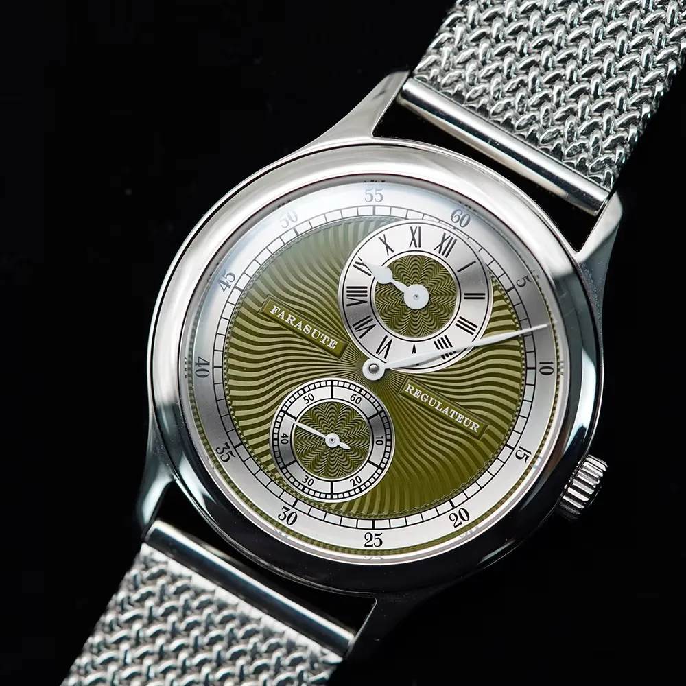 FARASUTE rétro machines montre-bracelet pour homme classique mouette manuel mouvement mécanique montre hommes étanche Montres pour hommes