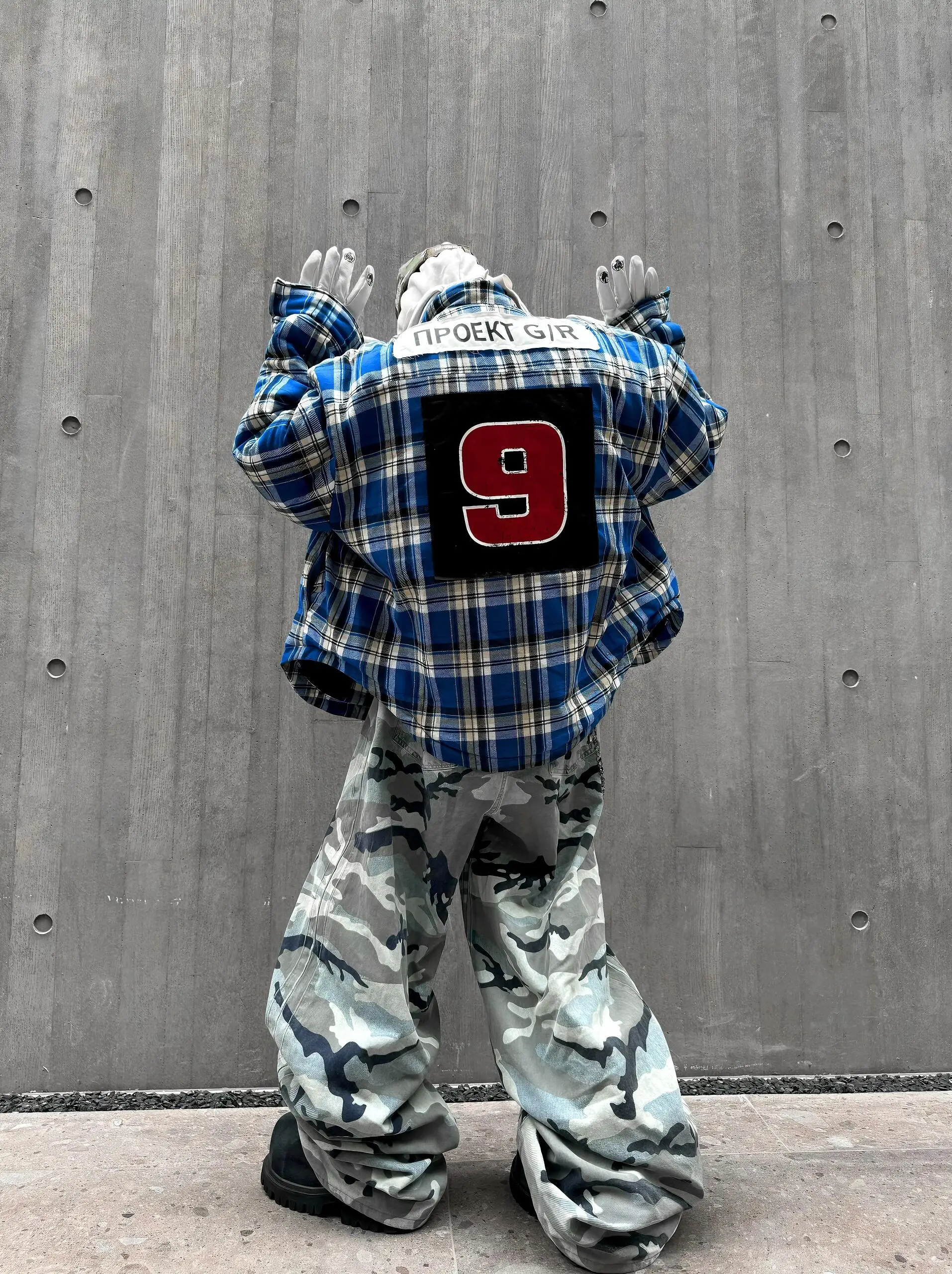 

Ailz Project Russian Patchwork Vintage irt Pattern Zipper Jaet Cotton Lined Outerwear Casual Sle Long Sve Autumn Win...