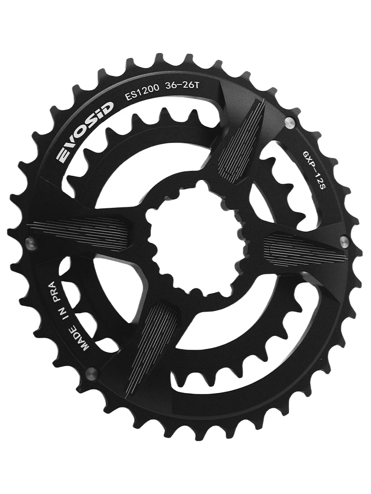 AliExpress EVOSID ZEROING MTB Bike Chainwheel 2 x 10 / 11 / 12s Chainrings 36-26T 38-28T Double Disc CNC for SRAM 11/12S