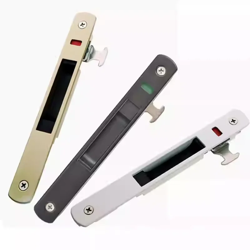 Sliding Door Mortise Lock Aluminum Alloy Sliding Door and Window Hook Lock Hook Latch Replacement Latch Lock for Patio Doors