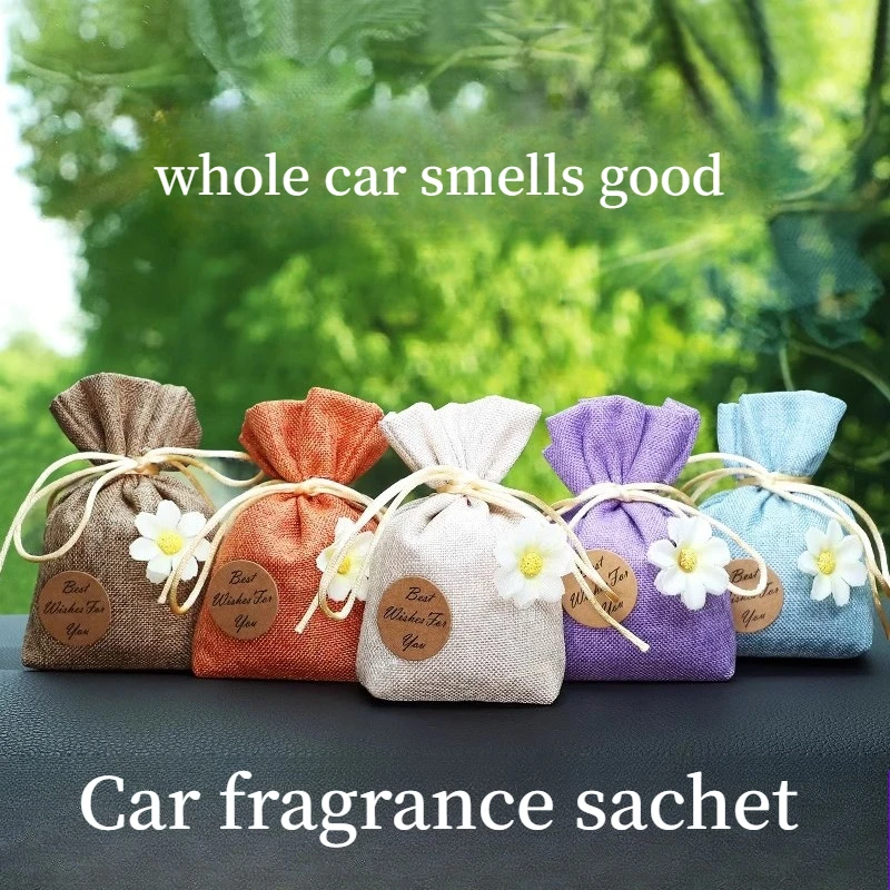 Perfume de aromaterapia Gardenia, eliminación de olores de coche, bolsita colgante de alta gama, bolsita de joyería, fragancia purificadora de aire, Aroma agradable
