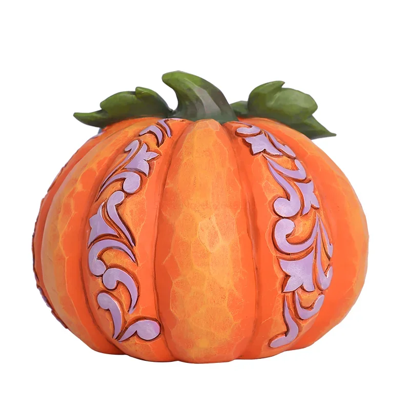 13cm Disney Exquisite Stitch Halloween Pumpkin Resin Tide Play Collection Desktop Model Ornaments Children Birthday Gifts Toy