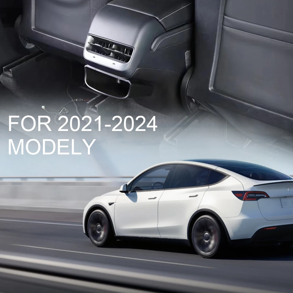 

Задний ящик для хранения воздуховыпускного отверстия для Tesla model Y 2021-2024, украшение для хранения мобильного телефона с защитой от ударов