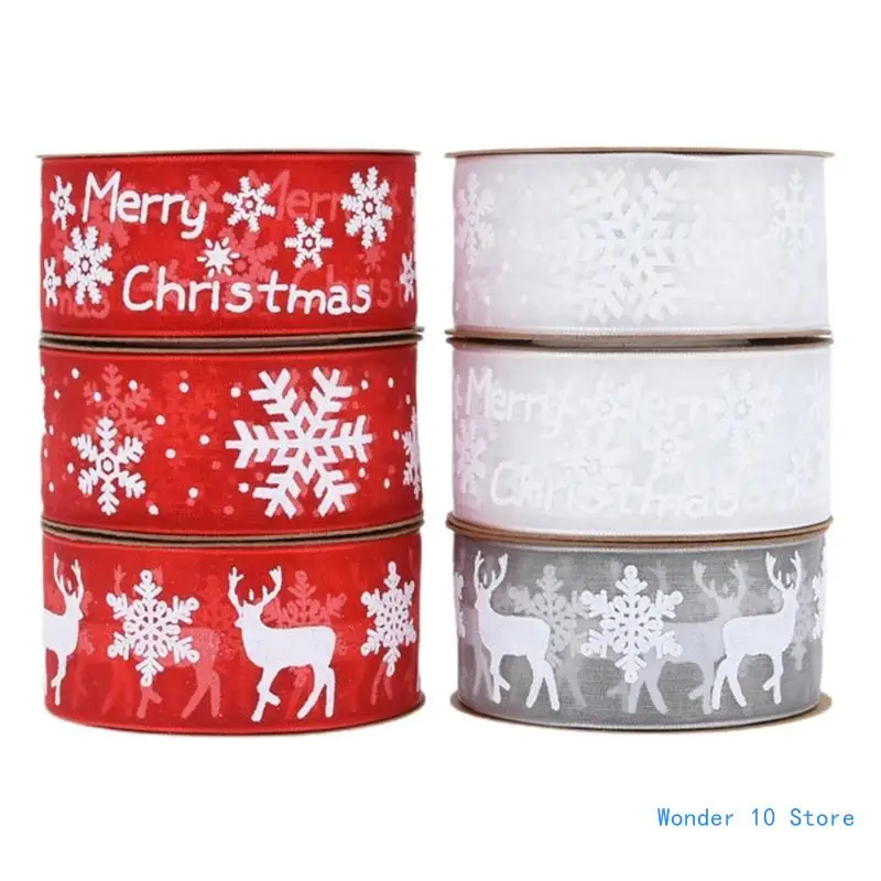 

36Yard Polyester Ribbon, Christmas Ribbons Wrapping Ribbons for Package, Candy Bag, Party Decorations, Hair Bows Making